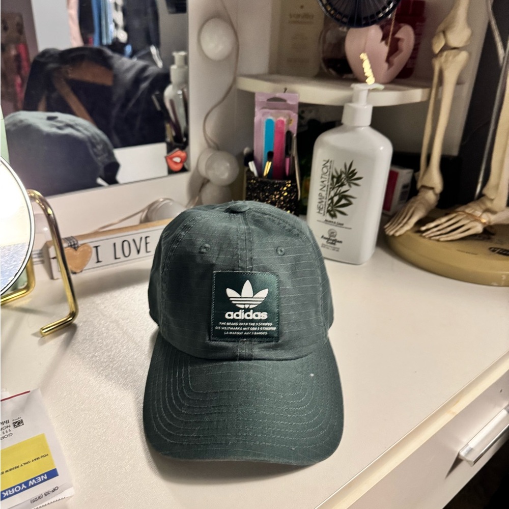 adidas Originals Green Cap and Victoria’s Secret fanny pack